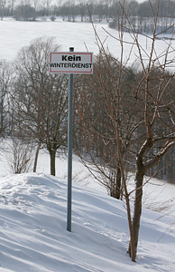 kein Winterdienst